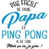 Papa et ping pong