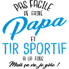 Papa et tir sportif