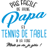 Papa et tennis de table