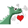 Drache mit Herz