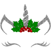 Glitzerweihnachtseinhorn