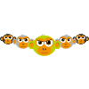 affen_smileys_grau_gruen