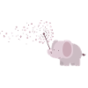 Elephant with blowball
