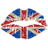 lèvres sexy: Angleterre Union Jack