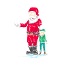 Santa jeg rører min humor Elf julegave