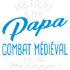 Papa et combat médiéval
