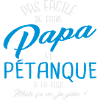 Papa et pétanque