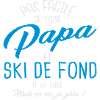 Papa et ski de fond
