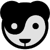 yin yang panda teddy