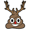 Cacca emoji renna buon natale vacanze natale