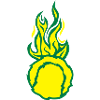 ball tennis flame fire flame