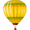 Modern hot air balloon