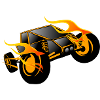 Remote-controlled sports car