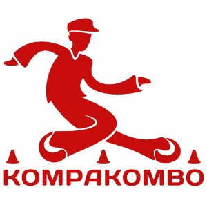 logo basique texte rouge