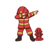 Firefighter Dab - Dabbing Firefighter