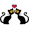Cats in love