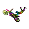 Coloured motocrosser