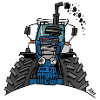 0538 blue tractor