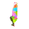 Bunter Windsurfer
