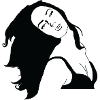 Graffiti Template Style Woman