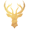 Gold deer - deer antler
