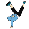 Break dance dancer