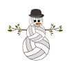 Volleyball Snowman Volleyball Balls Christmas