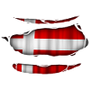 Denmark flag torn 017