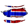 Norvège Drapeau Ripped 017
