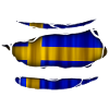 Sweden flag torn 017
