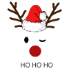 Reindeer Santa Hohoho