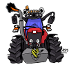 0152 Red tractor