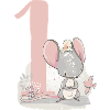 Birthday number 1 mouse