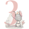 Birthday number 3 mouse