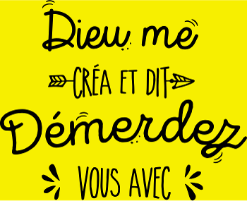 T-shirt 'Démerdez-vous avec'