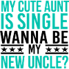 My aunt is single. Do you want to be my uncle?