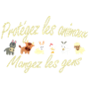 T-shirt Végétarien - Protégez les Animaux