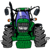0164 Green tractor 6430