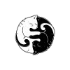 Yin Yang Cat Cat Cat Lover Yoga Balance