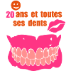 20 years all his teeth