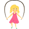 Maria plays jump rope