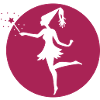 Magic fairy in circle