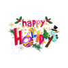 Happy Holidays T-Shirt Hoodie Motif