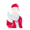 Santa middle finger Christmas gift