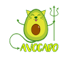 Chat avocat cadeau végétalien