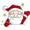 Comic Weihnachtsmann