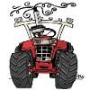 0143 red tractor 1255
