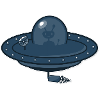 Flying Saucer and Alien
