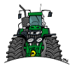 320 Green tractor