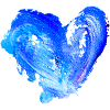 Blue Water Heart